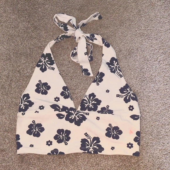 halter floral tank - Picture 1 of 2